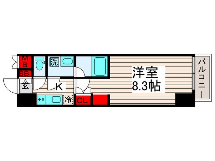 マキシヴ西新井(309)の物件間取画像