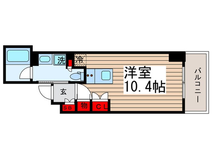 パークハビオ門前仲町の物件間取画像