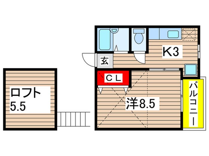 アネックス弁天の物件間取画像