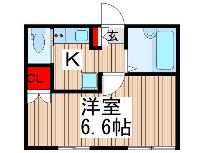 Ambition一ツ家の物件間取画像