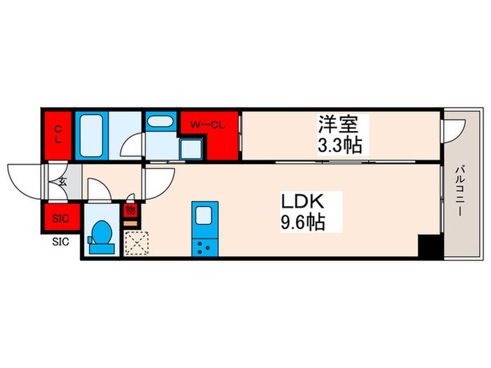 アヴァンカーサ町屋の物件間取画像