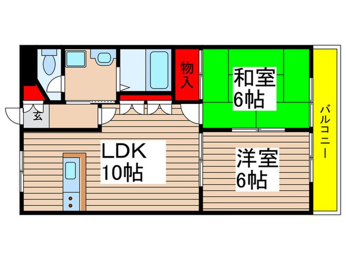 リバーサイド参番館の物件間取画像