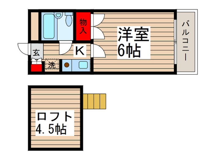 ハイツタジマの物件間取画像