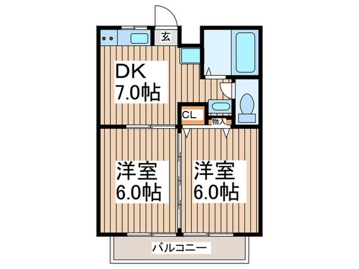 アメニティアイワの物件間取画像