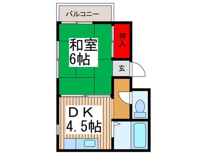 コーポ政村の物件間取画像