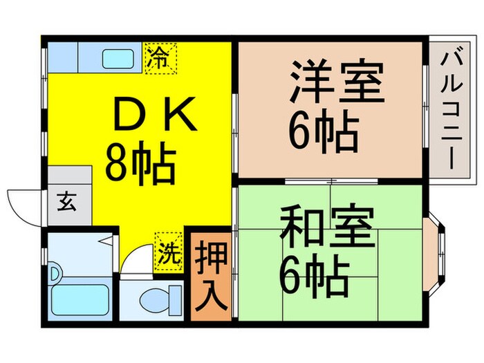 グレースハイムＣ棟の物件間取画像