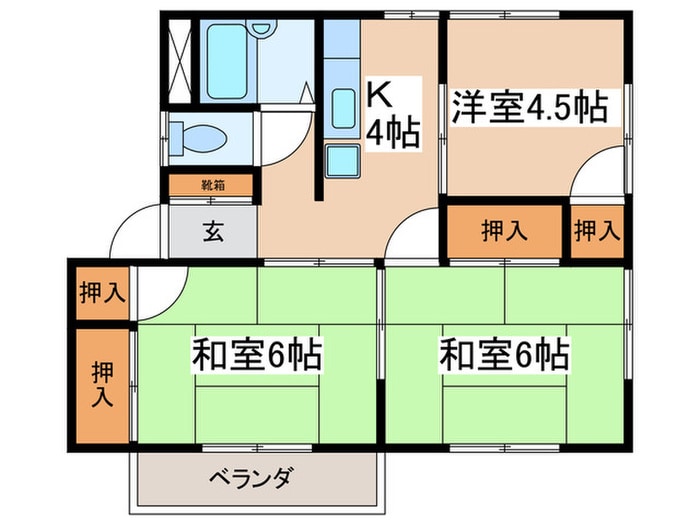 アイシーコーポの物件間取画像