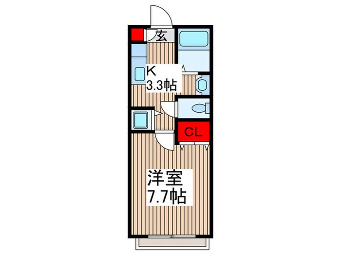 メゾンソレイユの物件間取画像