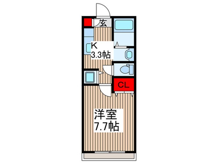 メゾンソレイユの物件間取画像