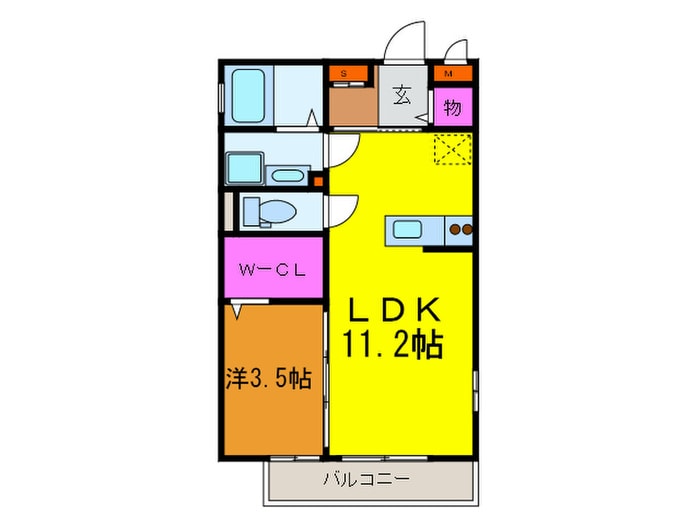 あさひ壱番館の物件間取画像