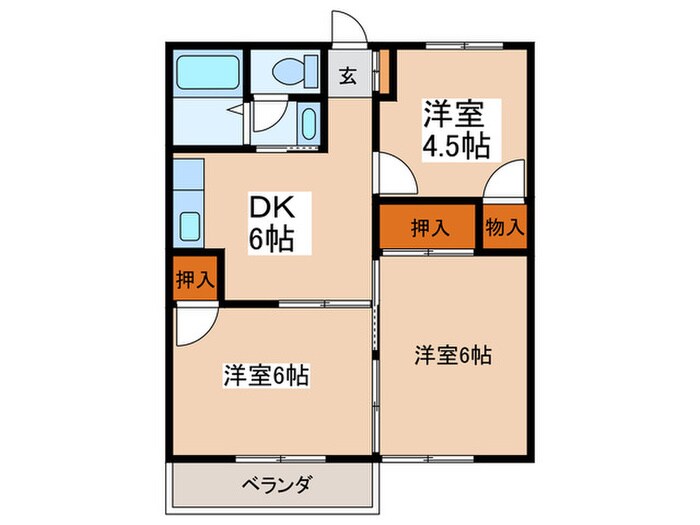 ホワイトハイム御園の物件間取画像