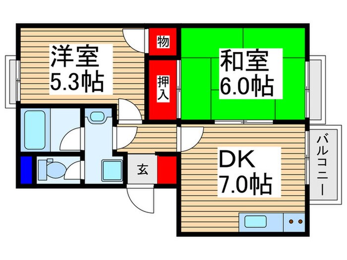 アドミラブールの物件間取画像