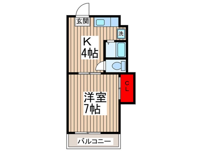 南ビルの物件間取画像