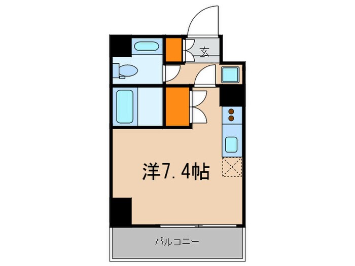 プラウドフラット新宿河田町の物件間取画像