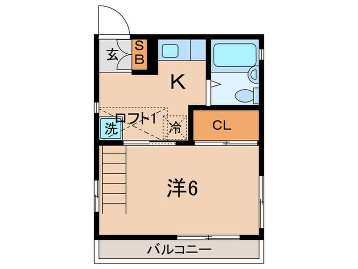 エスポワ－ルの物件間取画像