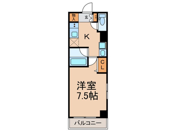 ルクレ志村坂上の物件間取画像