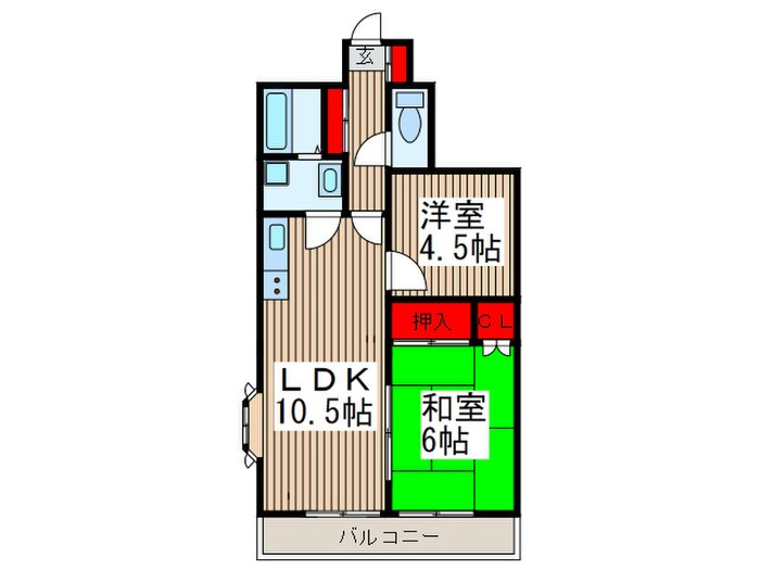 リリ－ズタウンの物件間取画像