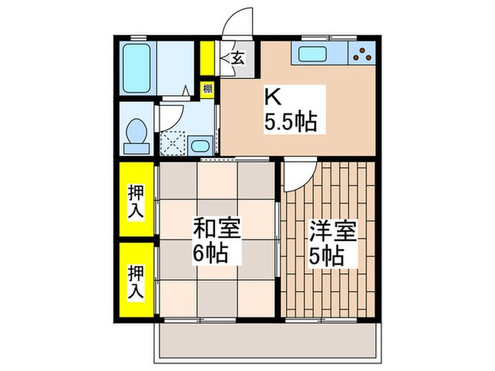 オ－ベルジュ湘南の物件間取画像