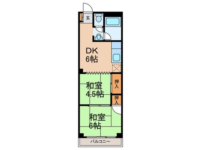 日本ビルの物件間取画像