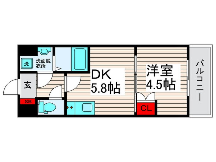 メイクス西新井大師の物件間取画像