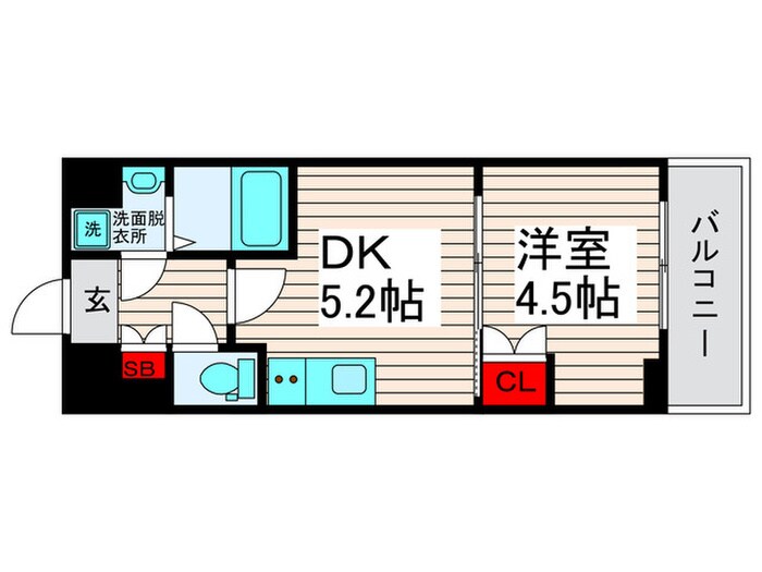メイクス西新井大師の物件間取画像