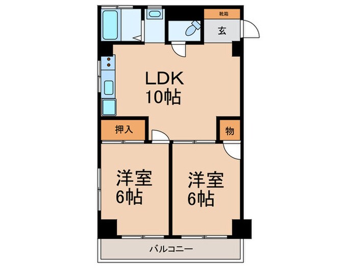 リライアンス湯立坂の物件間取画像