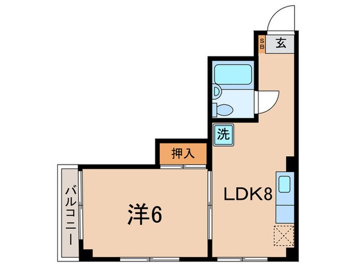 ライフスペ－ス大岡マンションの物件間取画像