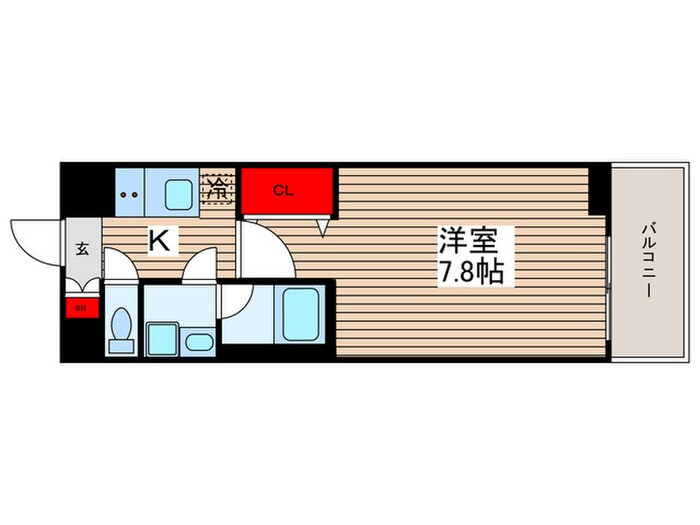 メインステージ水天宮前(407)の物件間取画像