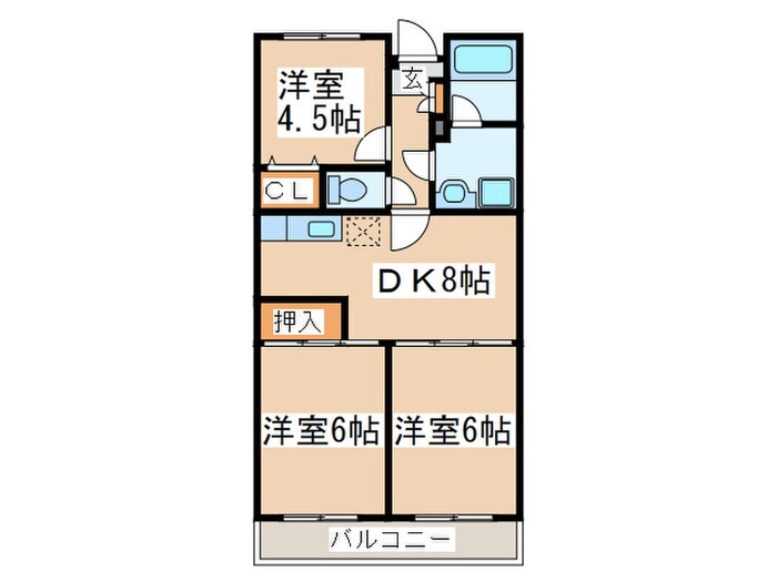 くりいむマンションの物件間取画像