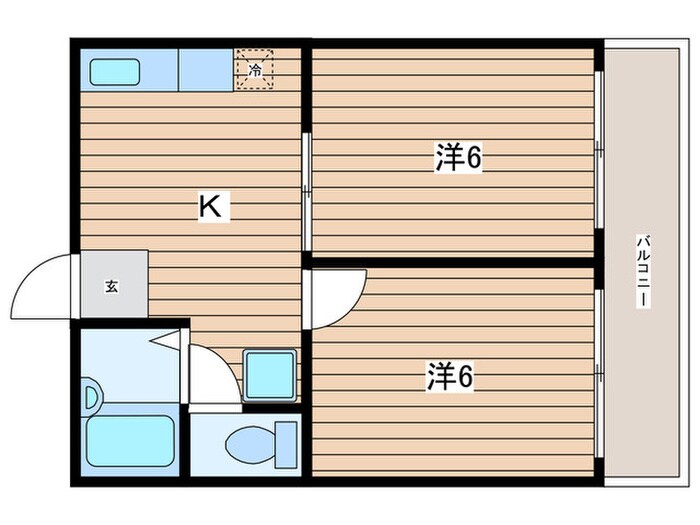 フラット高田の物件間取画像