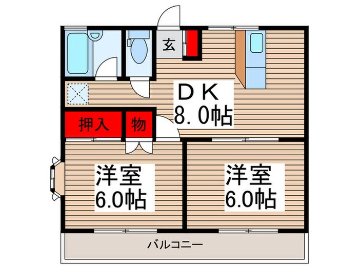 エレガンスシティの物件間取画像