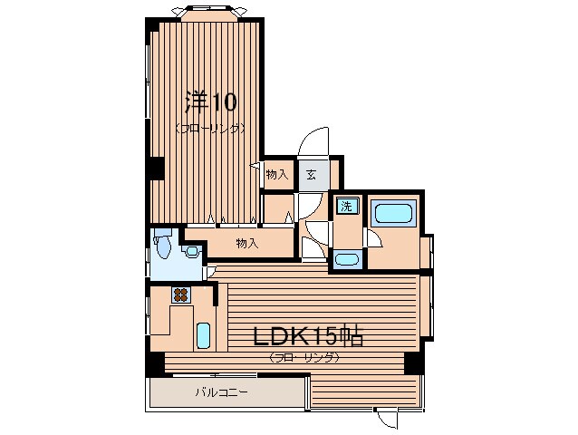 ルトゥール駒込の物件間取画像