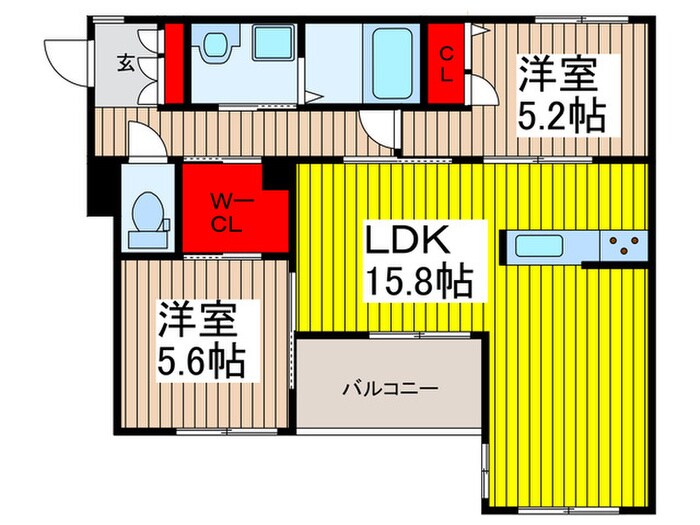 ルネッサ・コート北浦和の物件間取画像