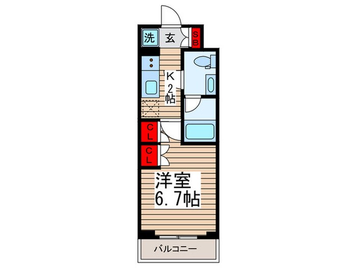 Ｌａ　Ｄouceur高砂の物件間取画像