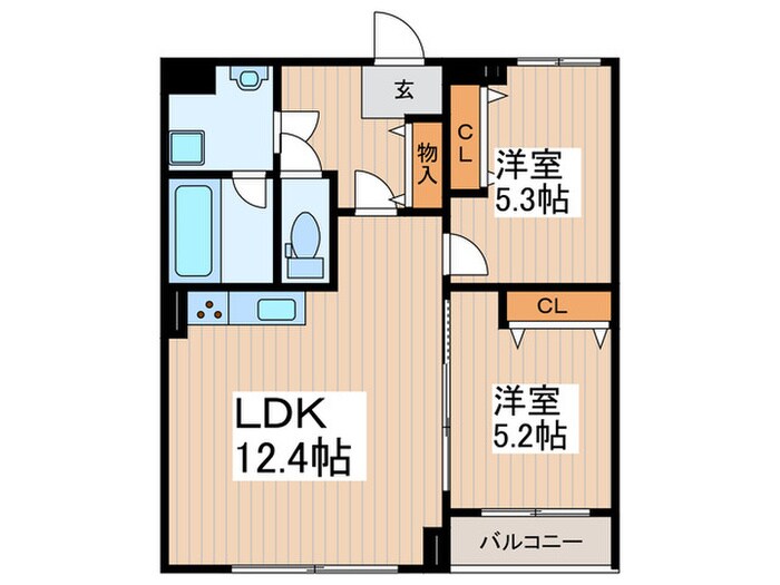 PapillonSekimaeの物件間取画像