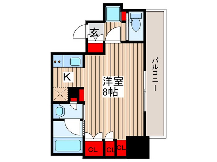 ブラウ門前仲町の物件間取画像