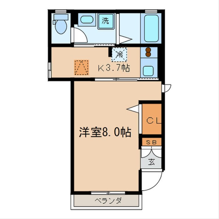 Oak House A棟の物件間取画像