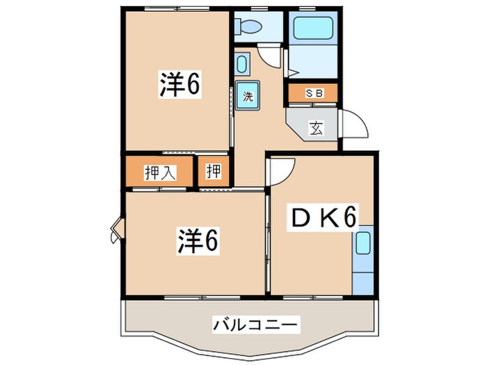 コンフレール湘南Ｃの物件間取画像