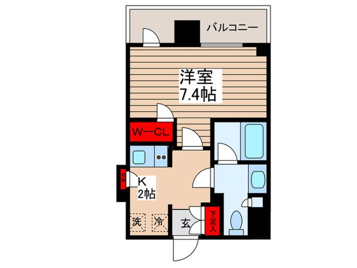 JP　noie亀戸の物件間取画像