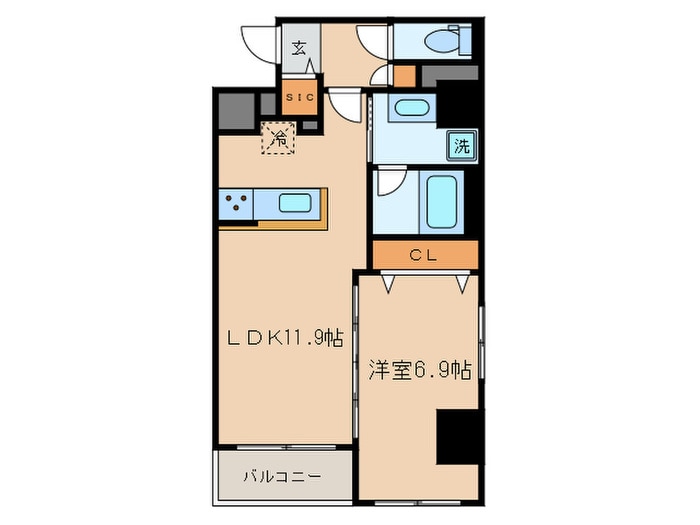 ヒューゲル本郷の物件間取画像