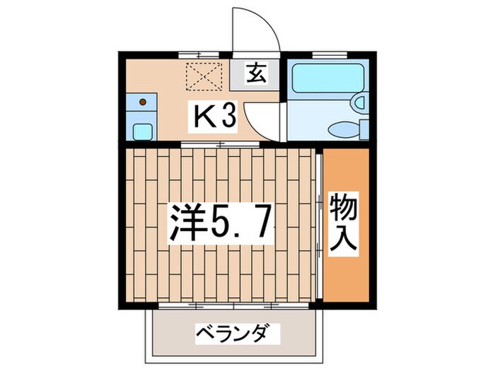 第１ﾌﾞﾙｰﾊｲﾂの物件間取画像