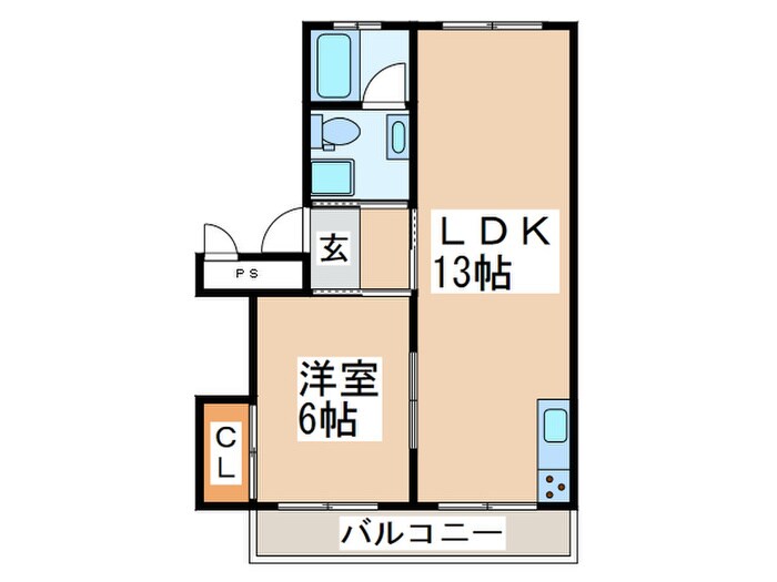 千草台団地５号棟の物件間取画像