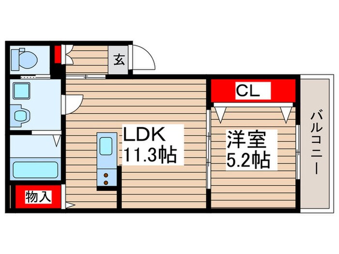 アンソレイユ大久保の物件間取画像