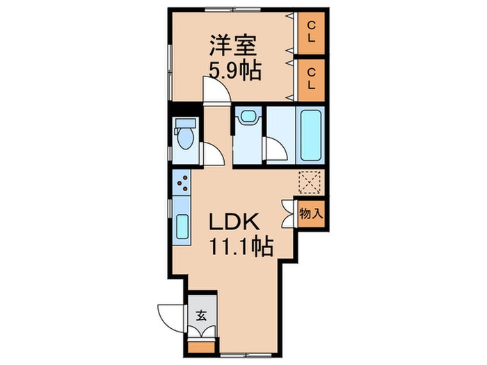 プレミア久米川の物件間取画像