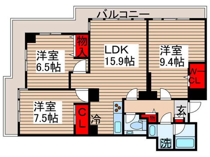 ﾘﾊﾞ-ｼﾃｨ21ｲ-ｽﾄﾀﾜ-ｽﾞ10号棟の物件間取画像