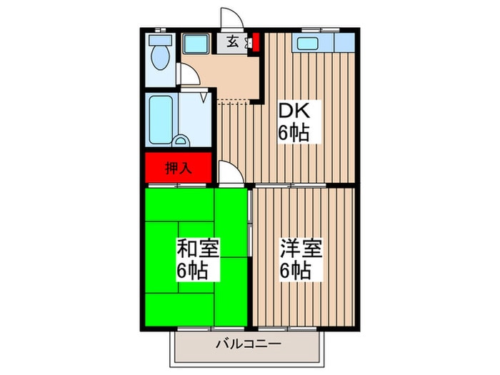 エステ－トピアＡ＆Ｋの物件間取画像