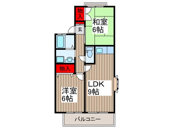 ドゥエル所沢　Ｂの物件間取画像