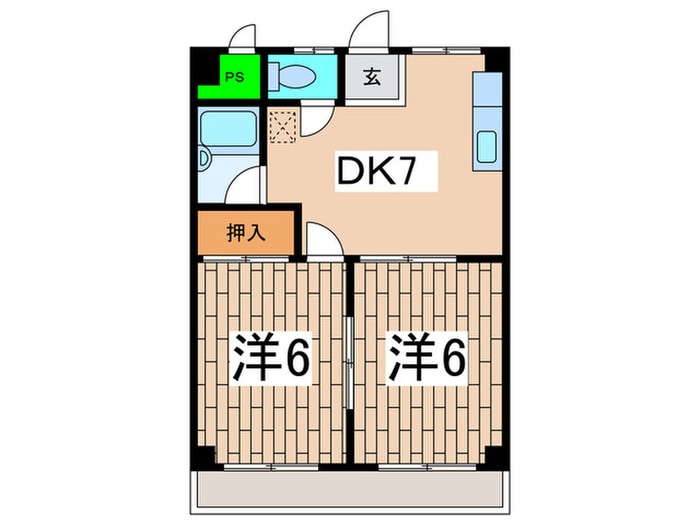 ファ－ストＳＮコ－ポ２の物件間取画像