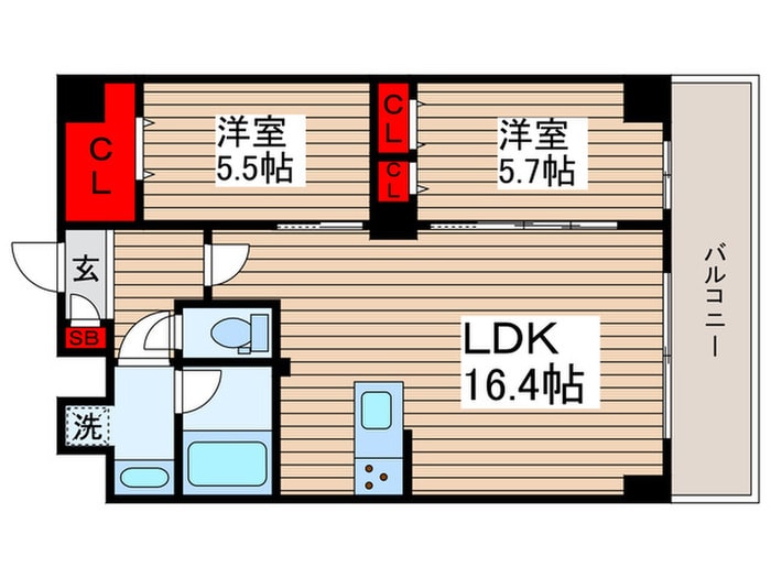 アルファコート亀戸２の物件間取画像