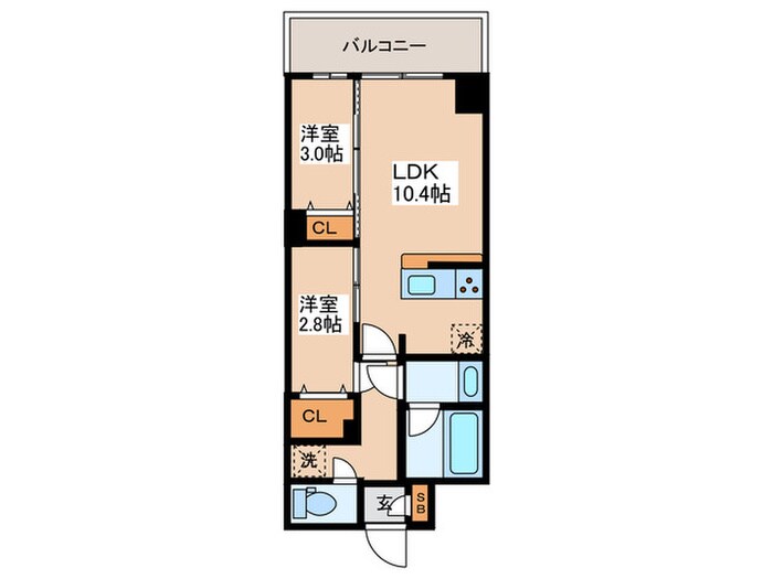 アルファコート亀戸２の物件間取画像